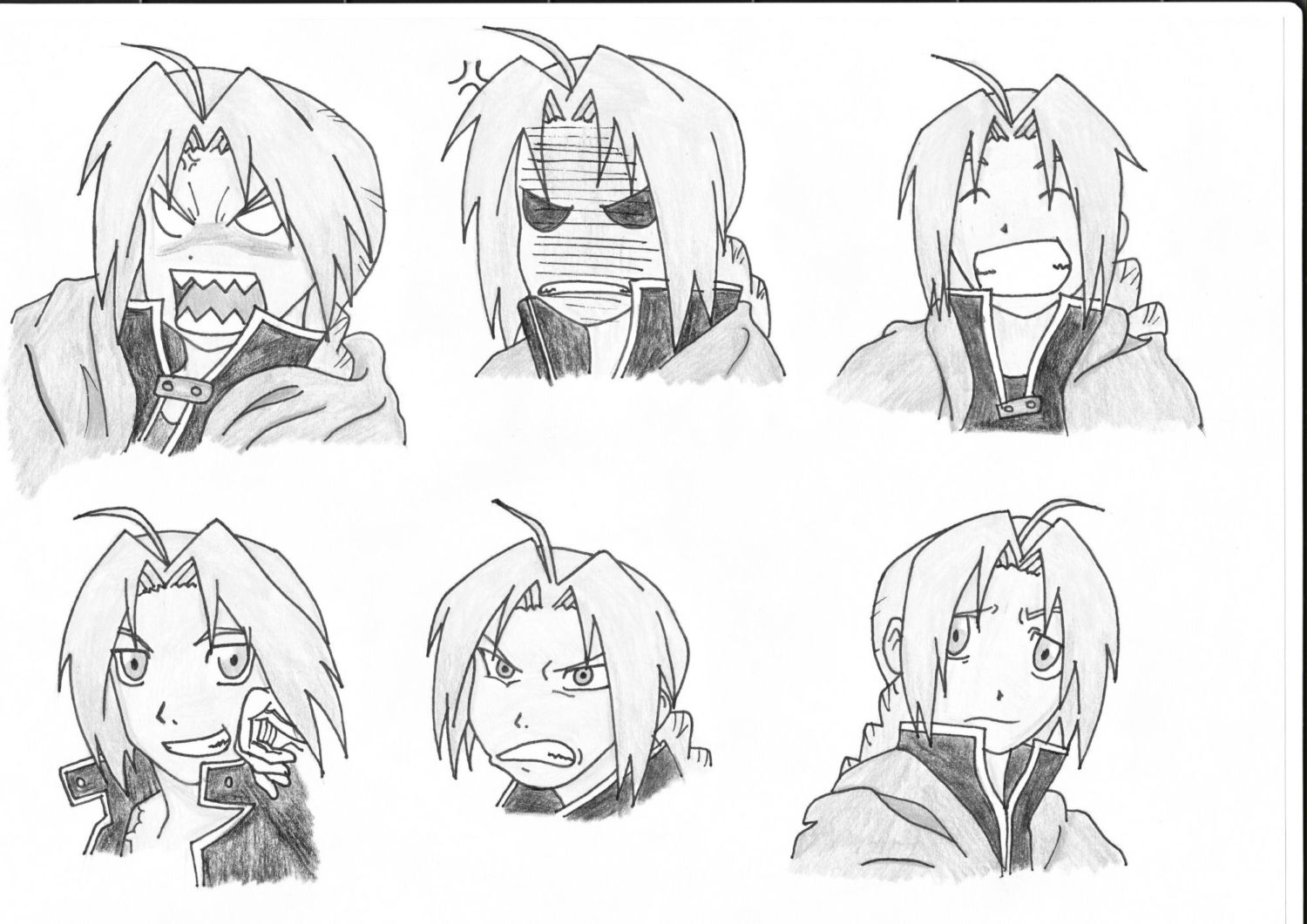 Edward faces 2 by Iskeanime16