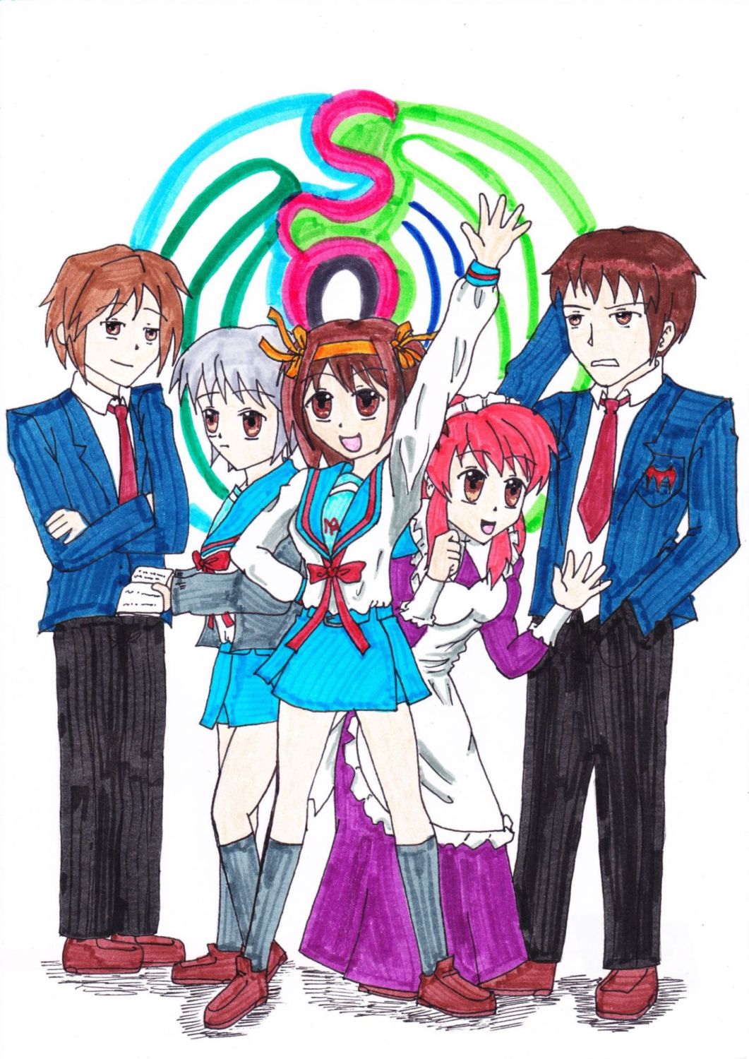 Haruhi and co by Iskeanime16