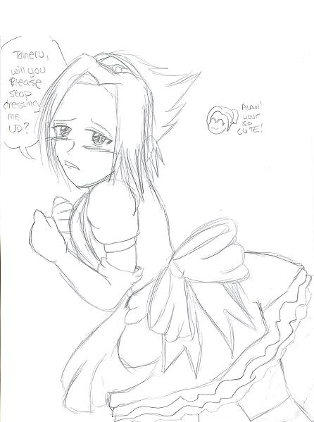 Sasuke is in a Dress! by Itachilovesme912