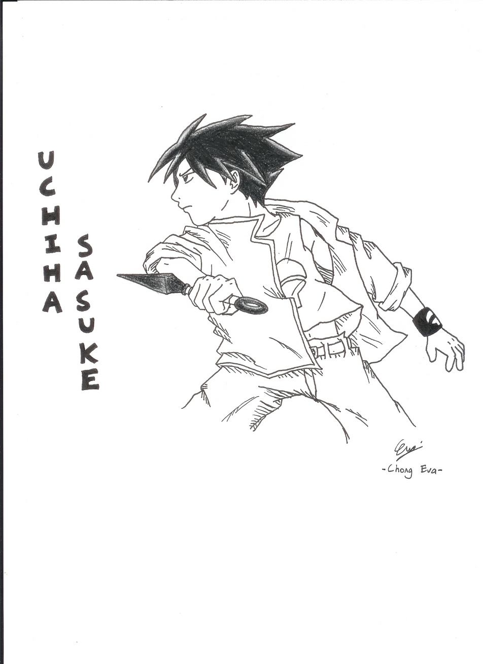Sasuke-kun in kakkoi pose by ItsumoSoujiro