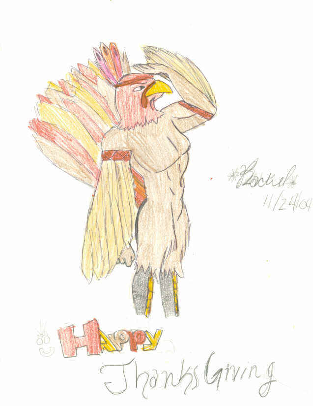 Happy Thanksgiving Turkey by iLuv2Draw