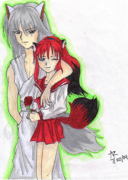 Youko & Jinny (request 4 Kavikalphawolf) by iNuLuVeR89