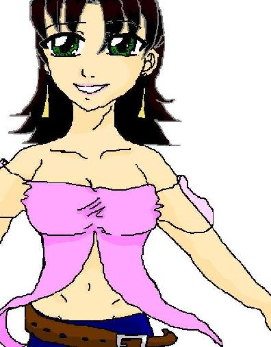 Girl in pink (MS paint) by iNuLuVeR89