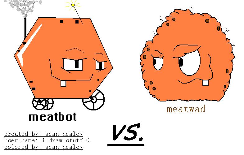 meatbot vs. meatwad by i_draw_stuff_0