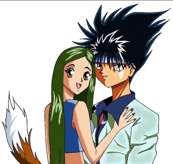 Hiei and Sapphire (request) by i_luv_jin
