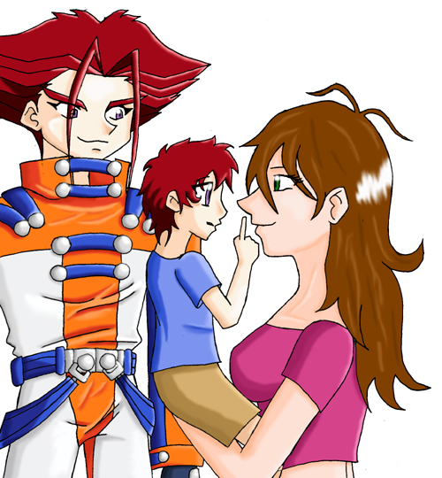 Happy Family (art trade of sexy_bishi_queen) by i_luv_jin