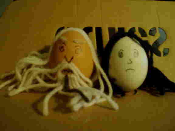 Saruman and Wormtongue Eggs by i_luv_jin