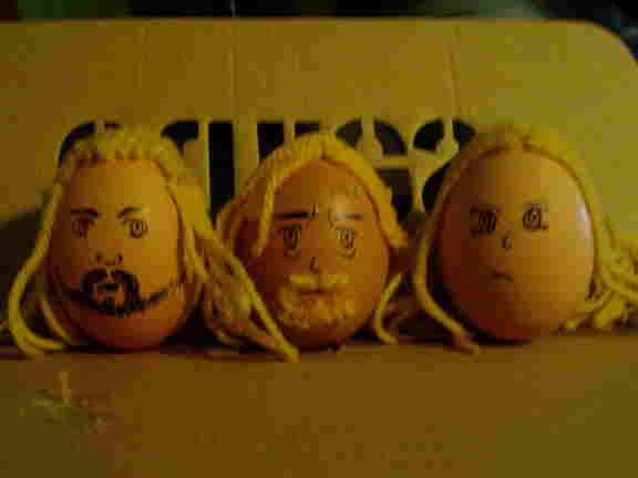 Eomer, Theodin and Eowyn Eggs by i_luv_jin