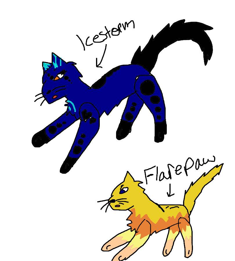 Icestorm and Flarepaw by icestorm