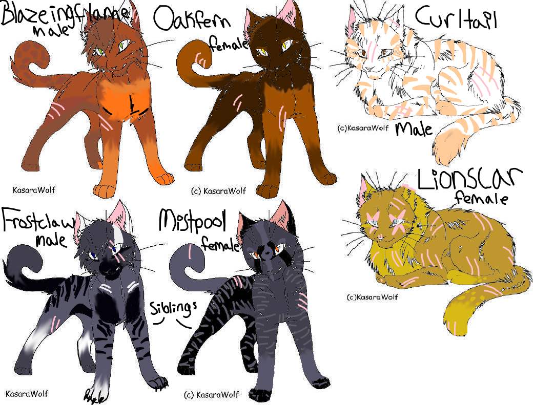 Cats for my story by icestorm