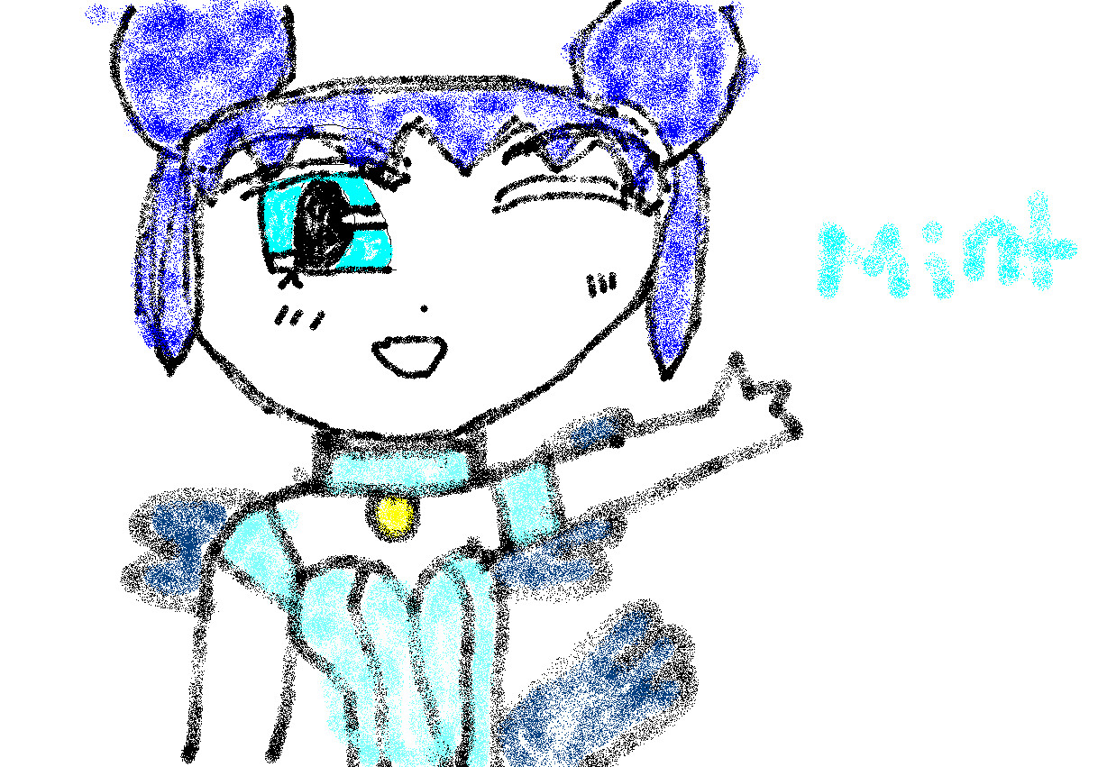 MS Paint Mew Mint by ichigomomomiya