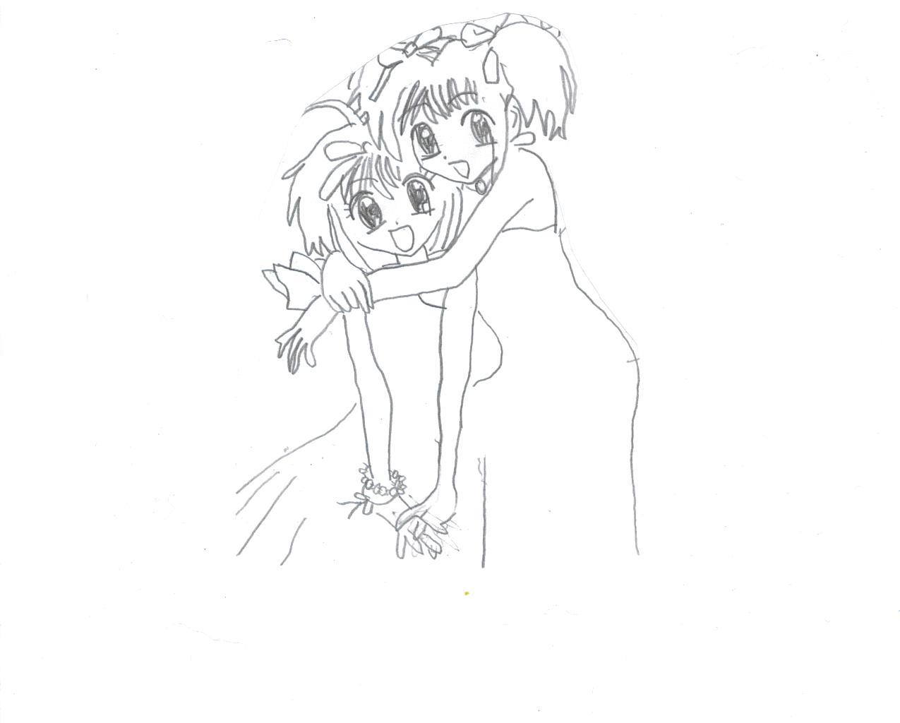 Ichigo and Ringo Hugging by ichigomomomiya