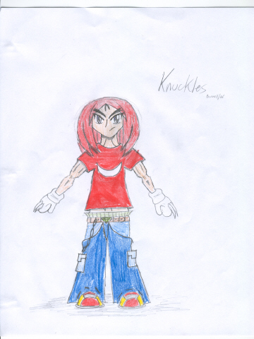 Knuckles, as a human?! by iloveanime
