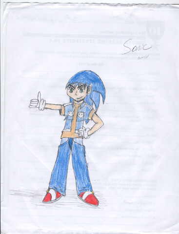 Sonic,as a human?! by iloveanime