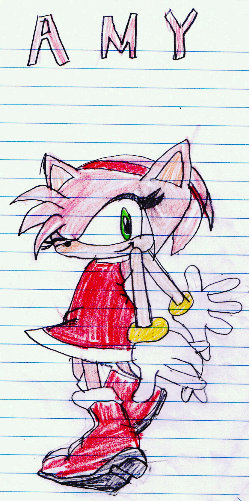First Amy Rose by iloveanime