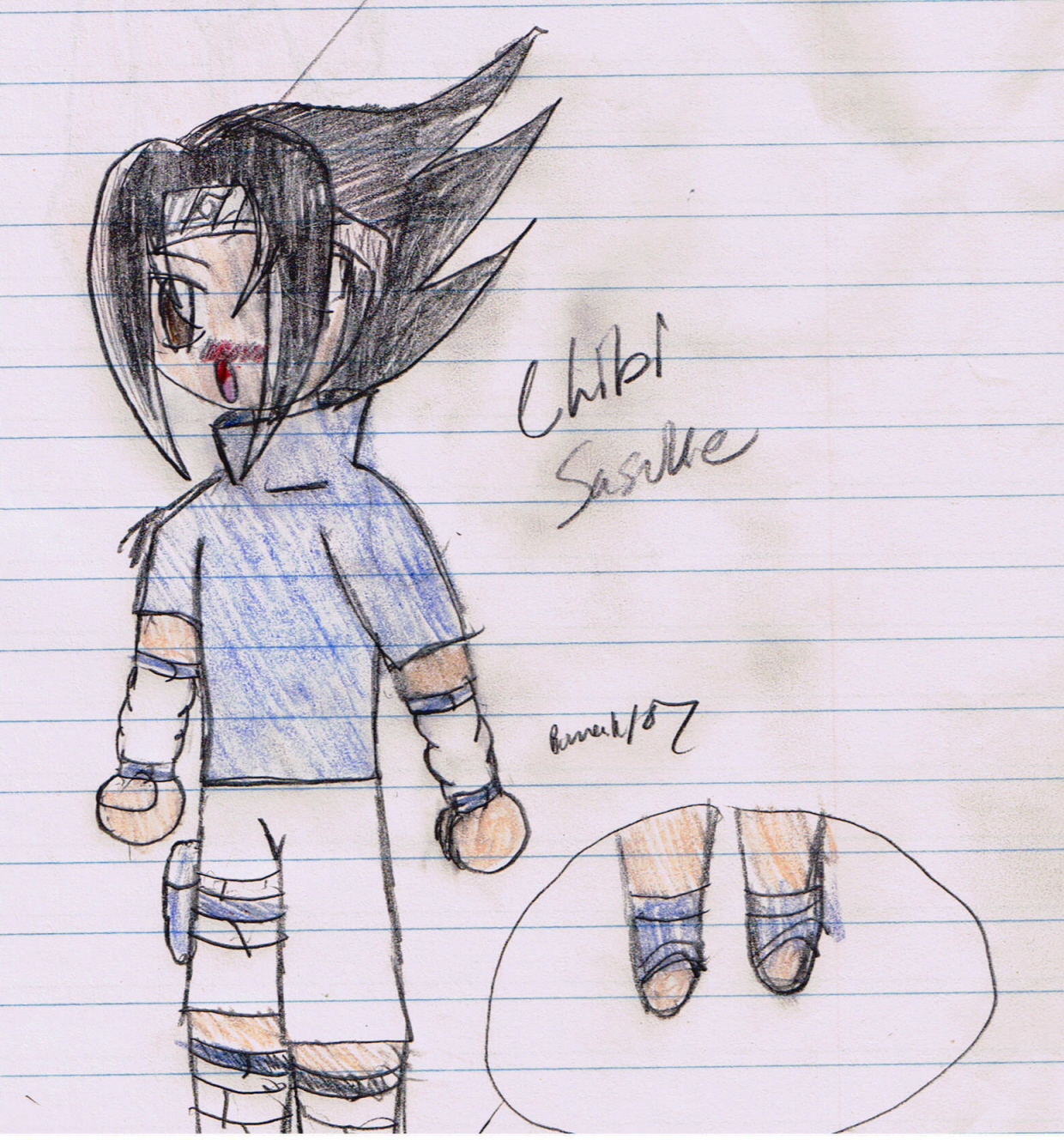 Chibi Sasuke(colored) by iloveanime