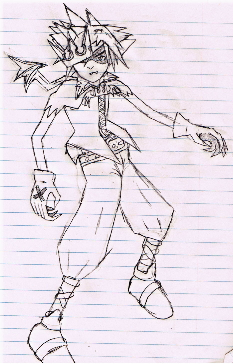 Final Form Halloween Town Sora(unfinished, uncolored) by iloveanime