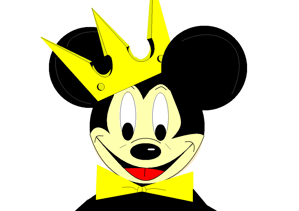 Mickey head(ms paint) by iloveanime