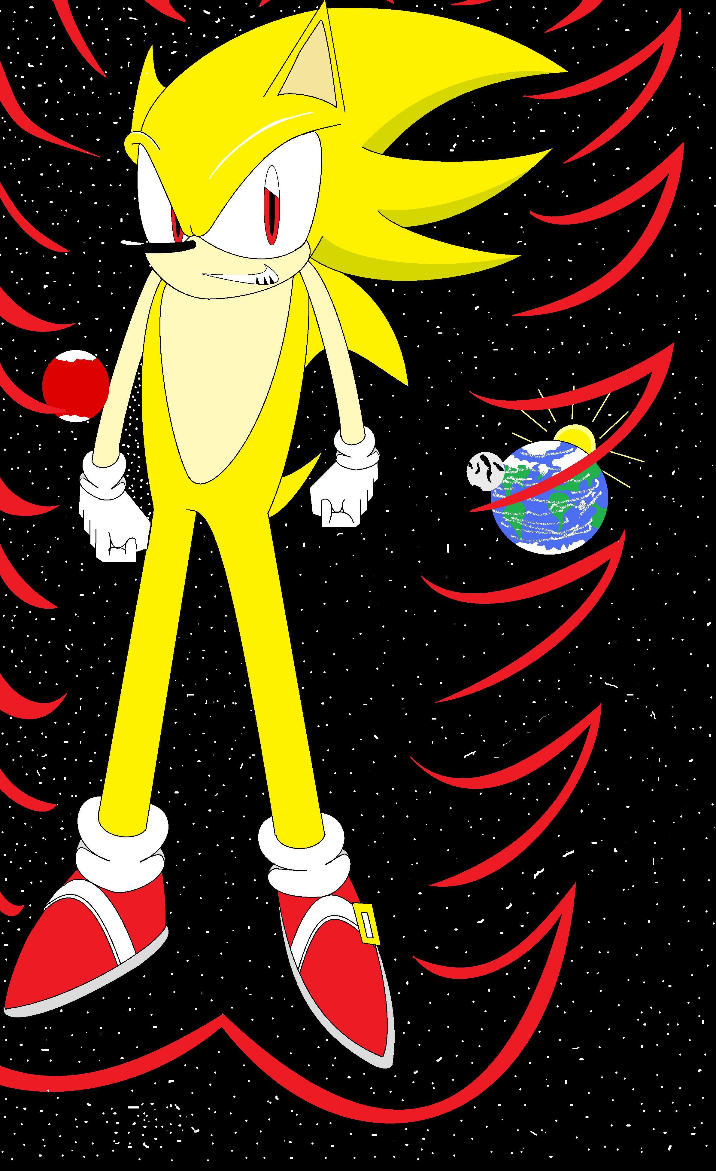 Super Sonic(MS Paint) by iloveanime