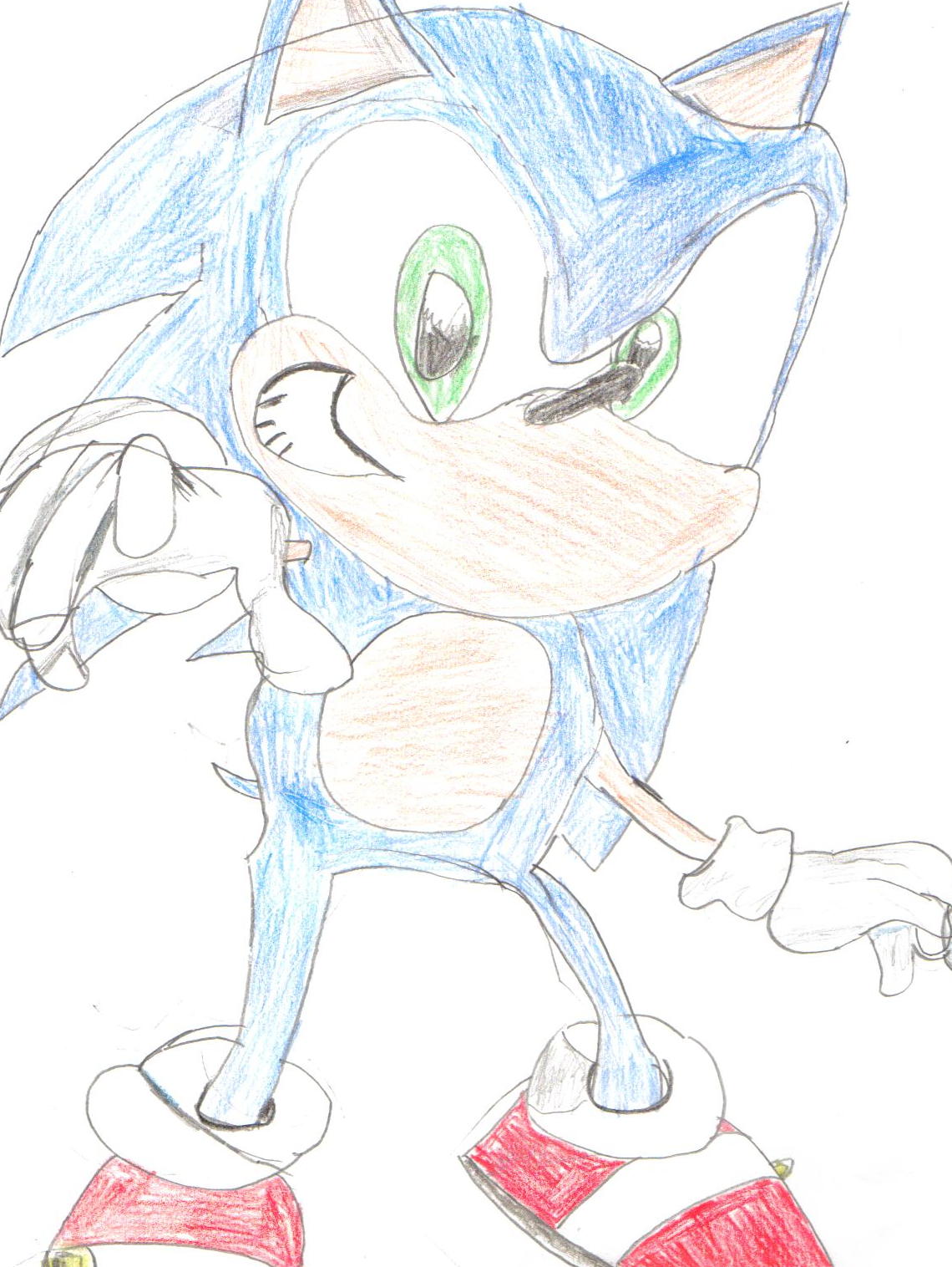 Sonic (Sonic Heroes) by ilovetodraw