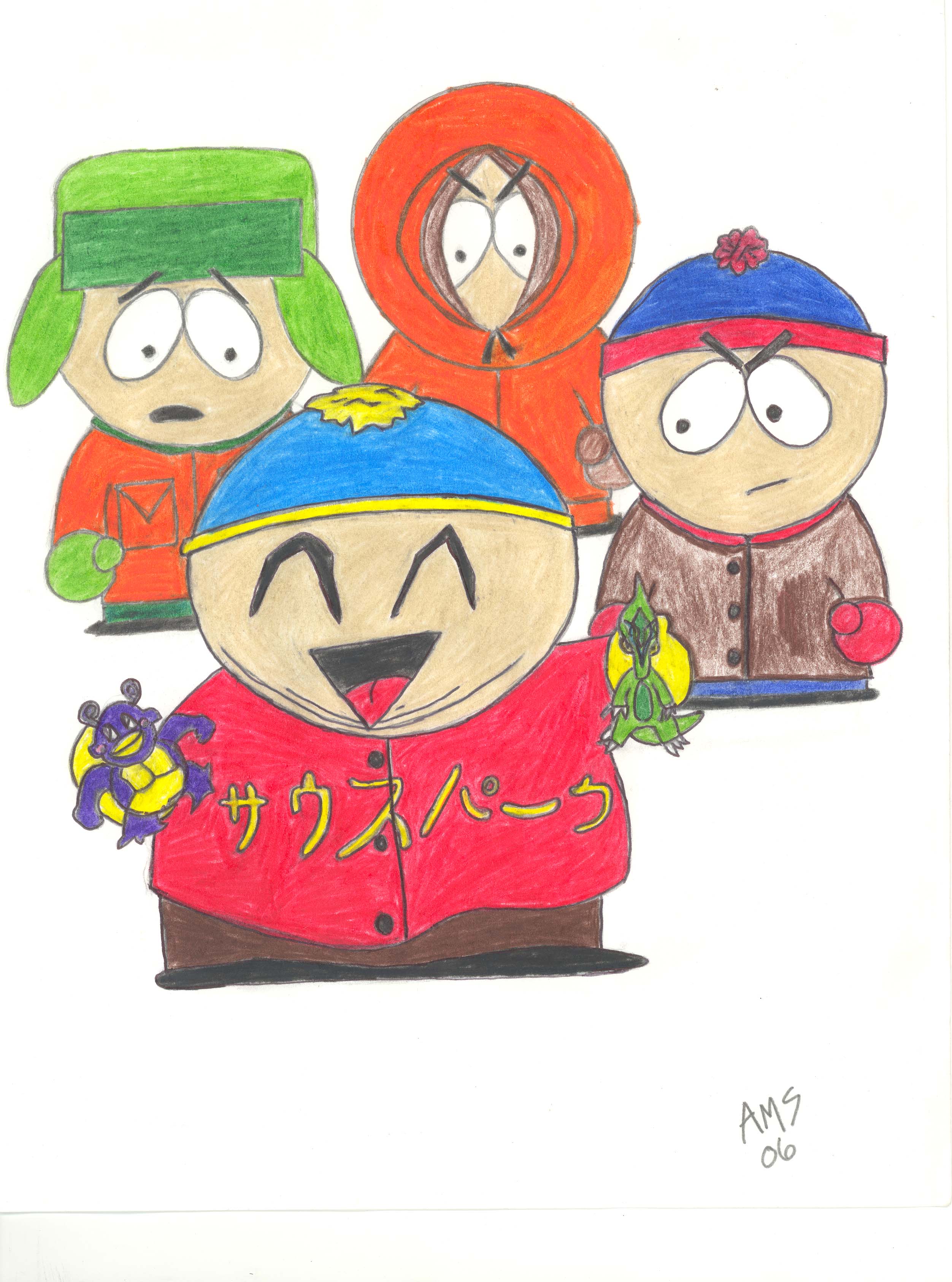 Crazy japanese cartman by iluvsouthpark