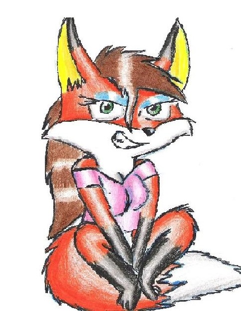 a puffy fox tail makes a comfy seat. by inferno_fox