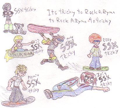 SSX Tricky Guy's Gals by infurno