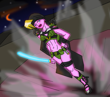 Electrolic Cyborg girl by infurno