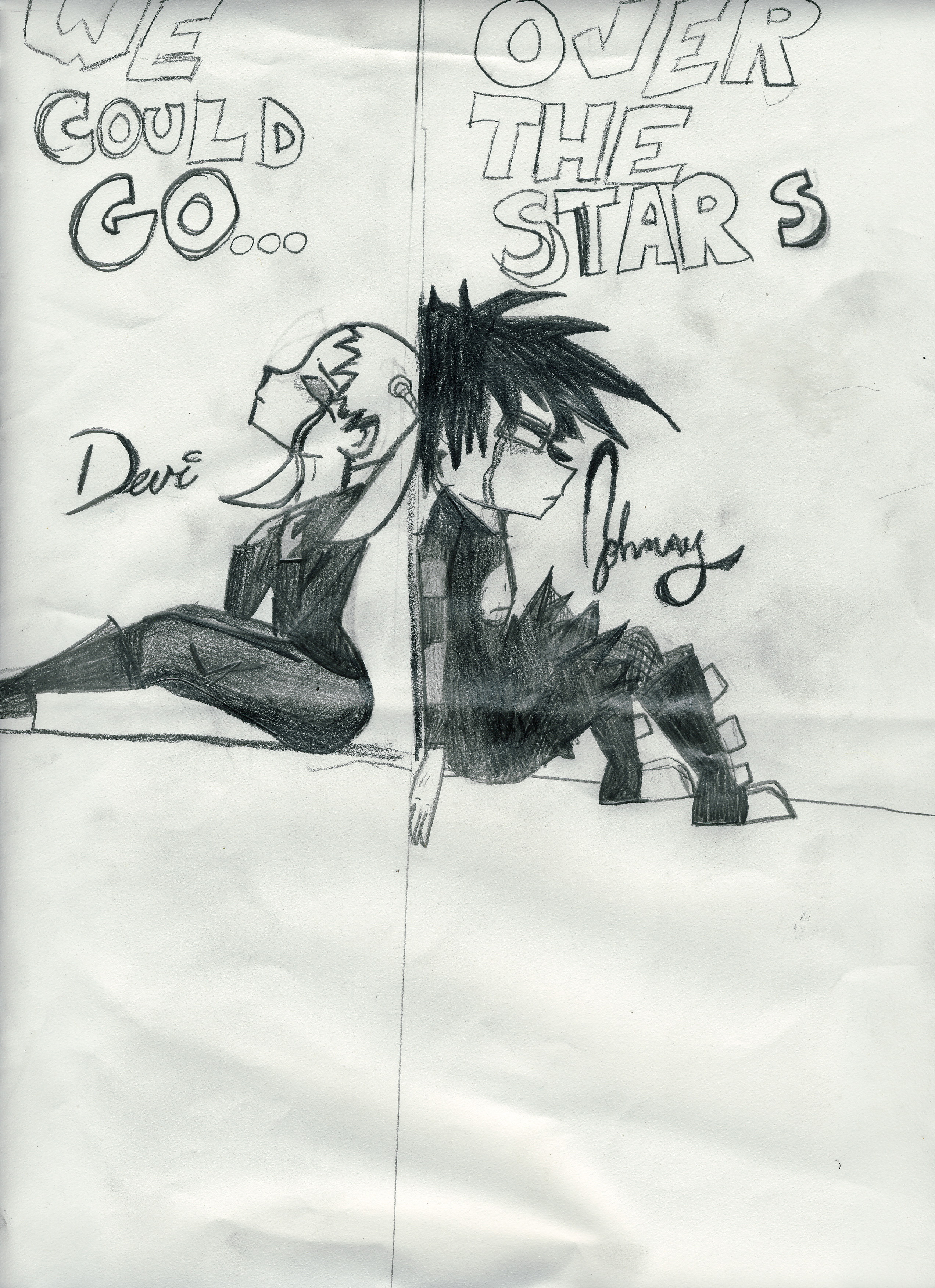 Johnny and Devi: Over the stars by inuchibi