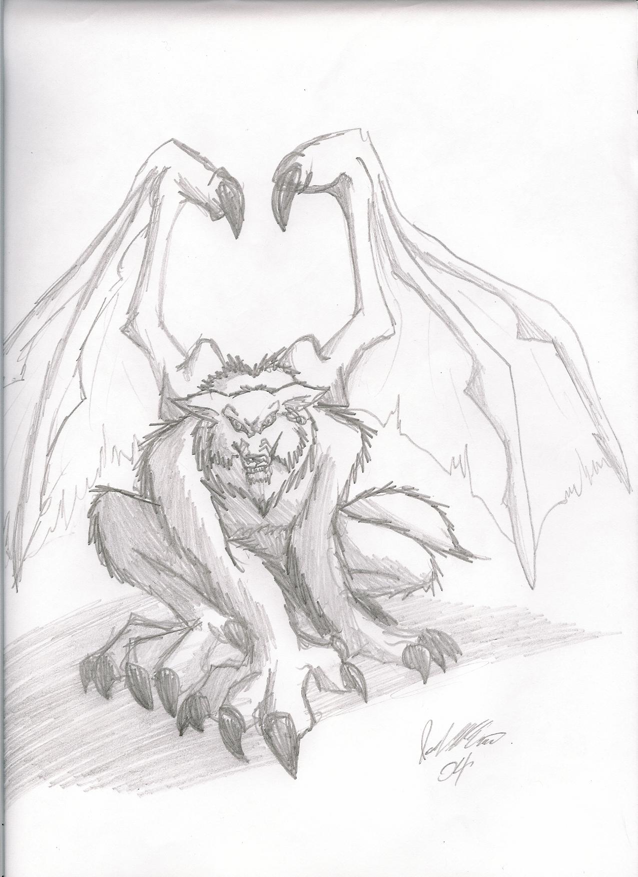 My winged werewolf by inuyasha-rox