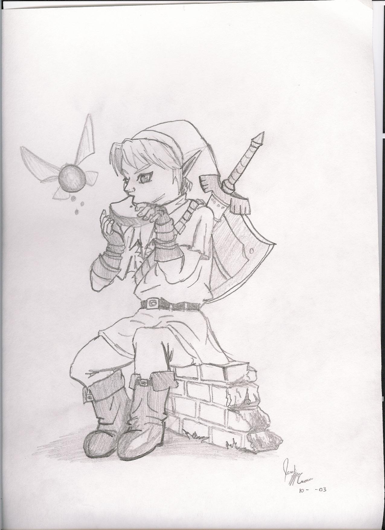 link and his ocarina by inuyasha-rox