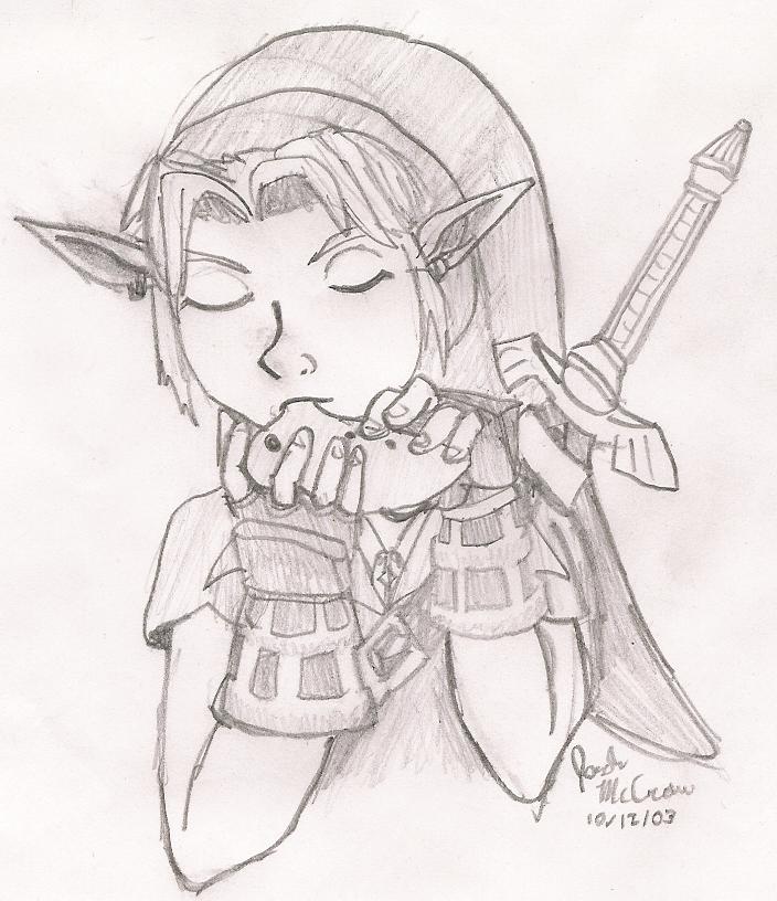 link and his ocarina2 by inuyasha-rox