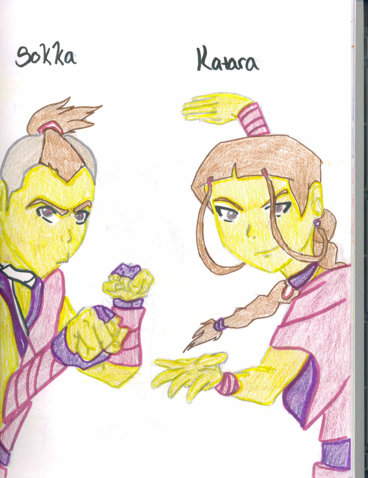 Sokka and Katara by inuyasha_girl11