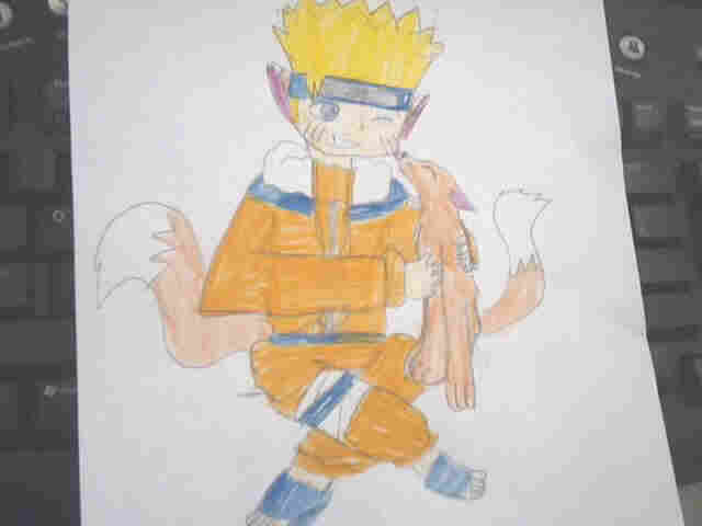 Naruto with a kistune^^ (for KistuneMina) by inuyasha_naruto_lover