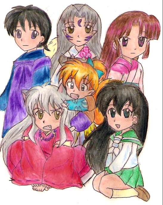 group picture by inuyashaandsora