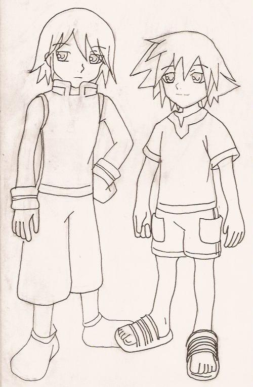 sora and riku as little kids by inuyashaandsora