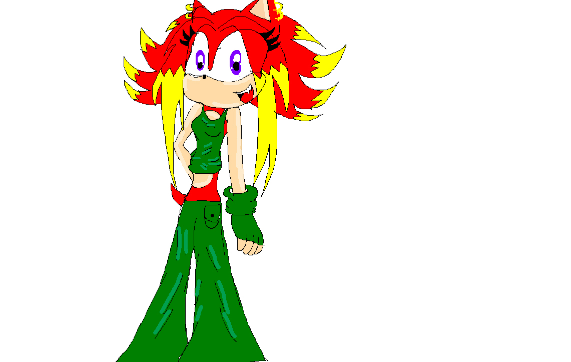 flare the hedgehog(created of boredom) by inuyashas_girl179