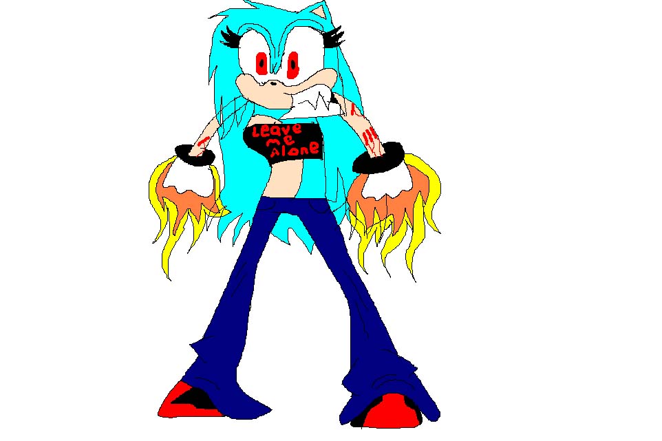 the confused,lost and evil hedgehog(sonica) by inuyashas_girl179