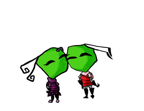 Tak and Zim REQUEST by invader_mez
