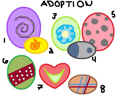 ADOPTON EGGS by invadercris