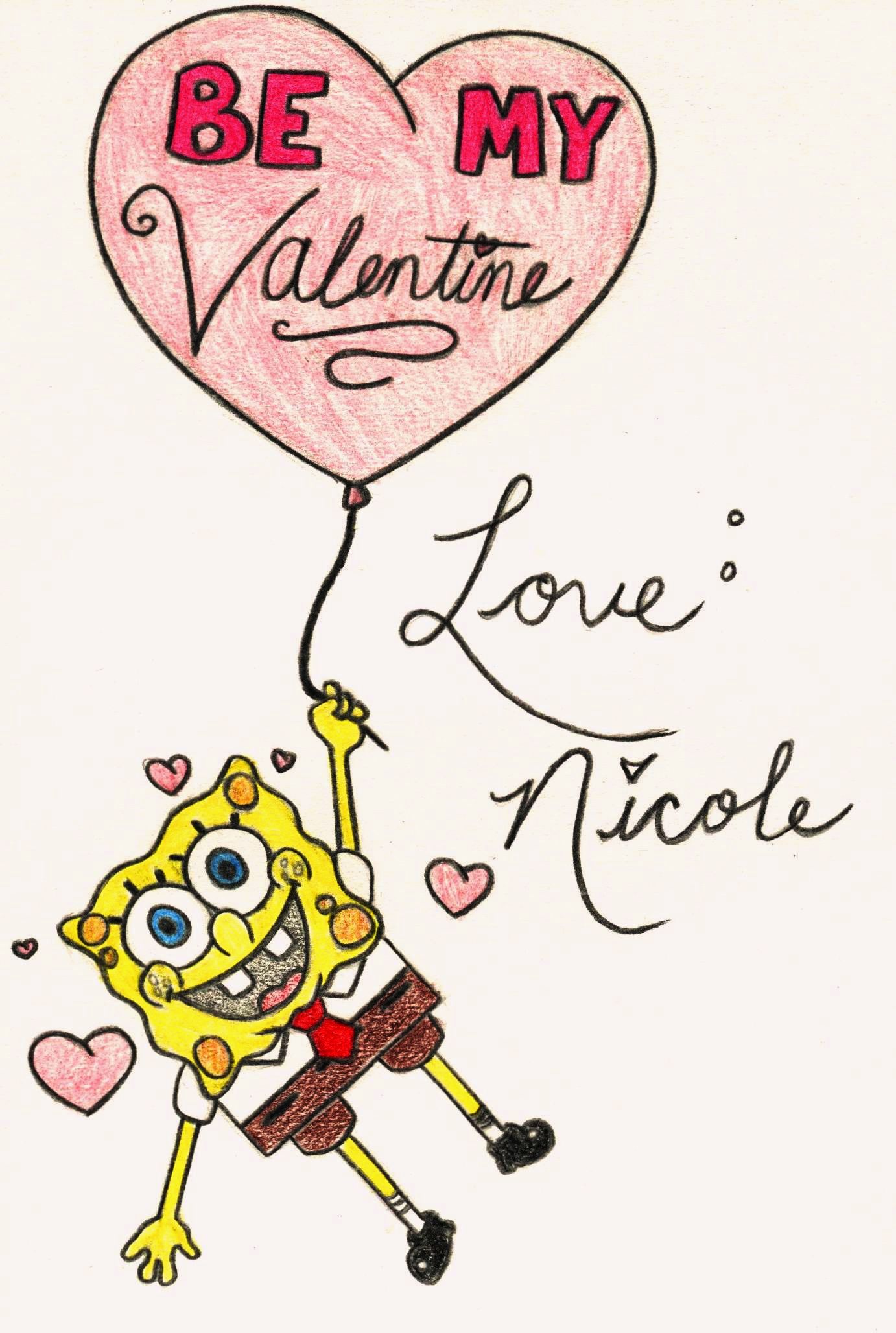 Happy Valentines Day From Spongebob by ioozrocks