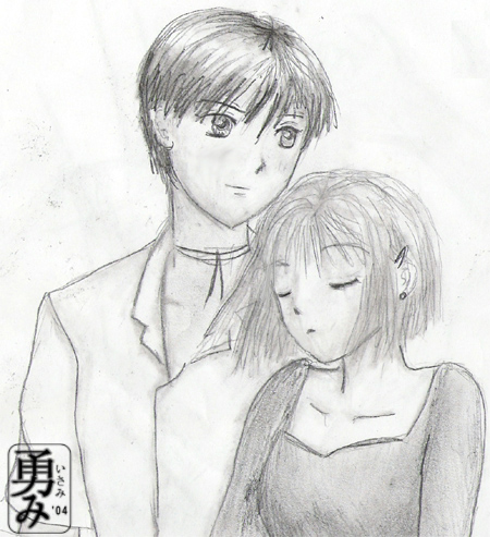 Arima and Yukino by isami