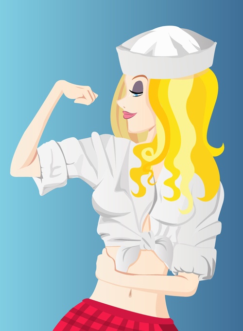 Blonde Sailor Girl by italiux