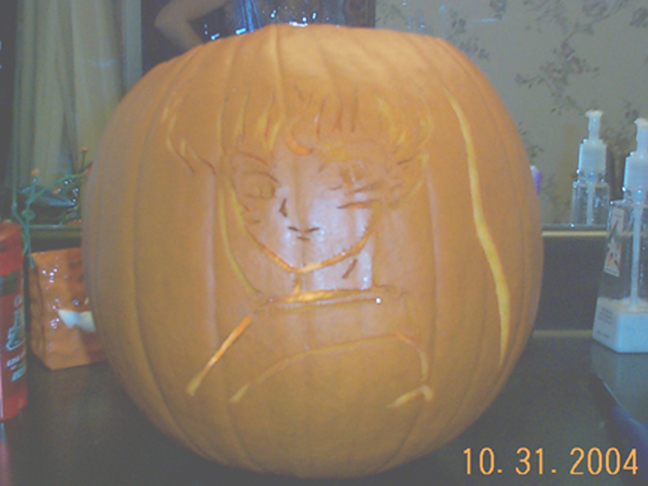 Sesshoumaru Pumpkin in light by ithilgwenn15237