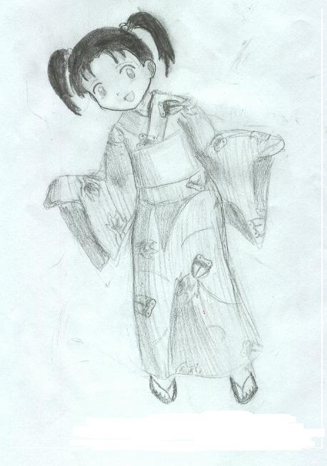 Mayu in her yukata by izzy