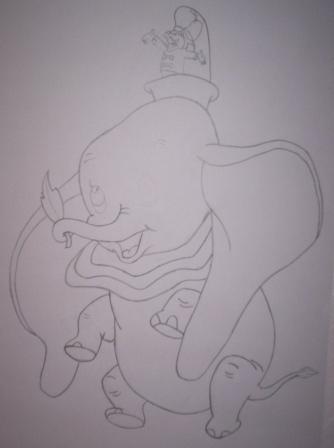 Dumbo (no colour) by JFH