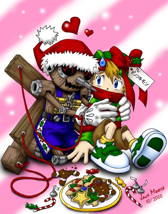 Puppetmon &amp; T.K. Christmas by JaceMoore