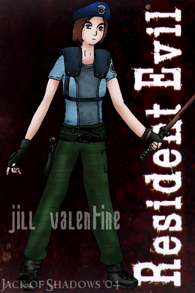Jill in S.T.A.R.S Uniform (RE1) by Jack_of_Shadows