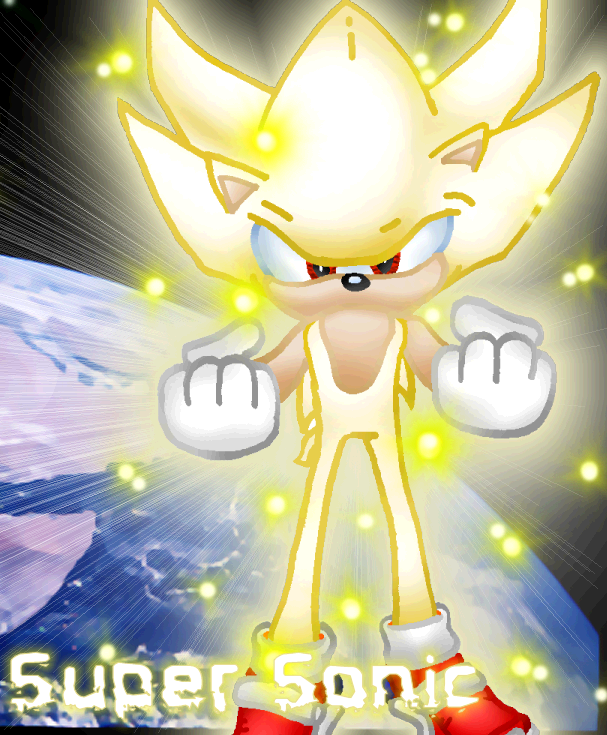 Super Sonic in Space by Jack_of_Shadows