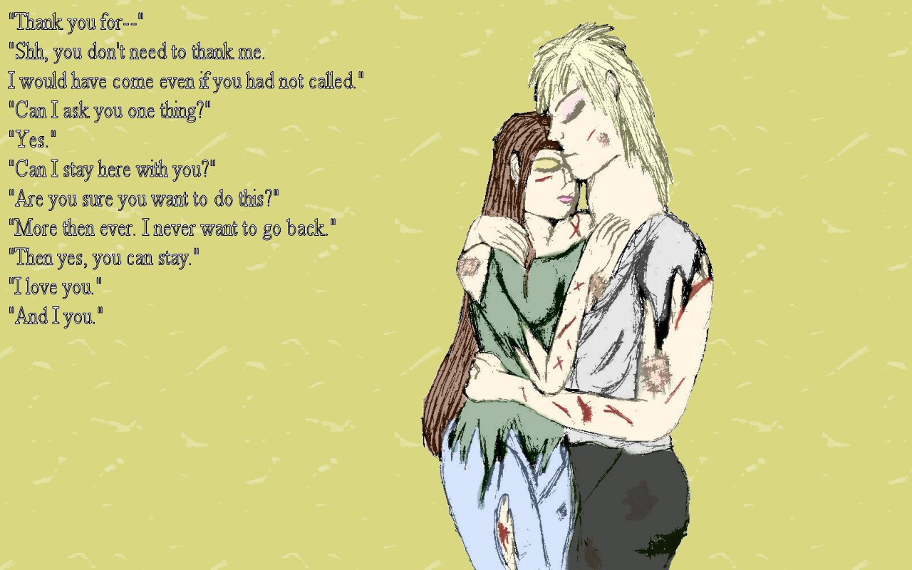 Jareth and his lover (with words) by JadeBloom1
